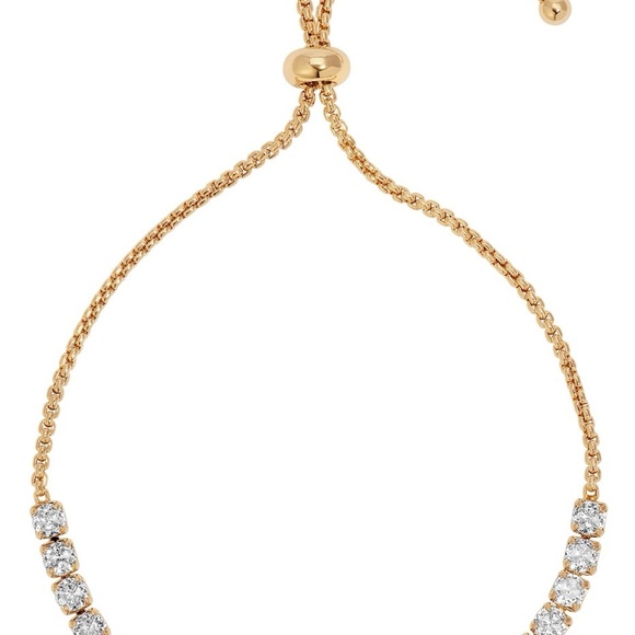 Ettika Gold Crystal Adjustable Bracelet - Picture 2 of 3